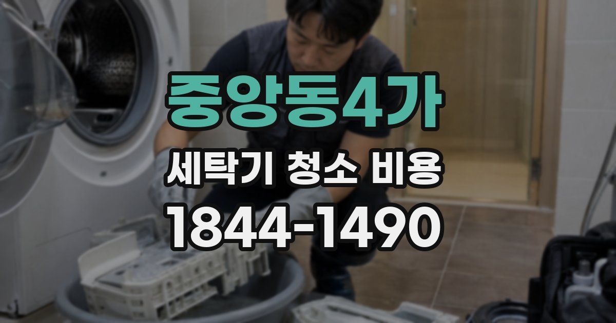 중앙동4가 세탁기 청소 비용