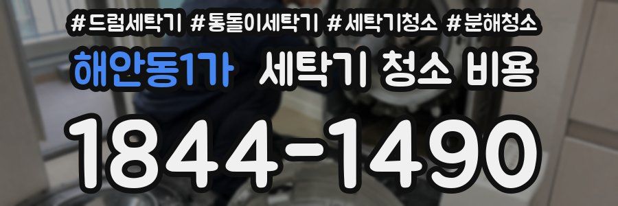 해안동1가 세탁기 청소 비용