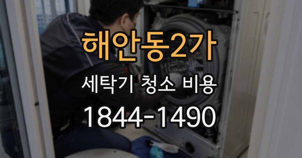 해안동2가 세탁기 청소 비용