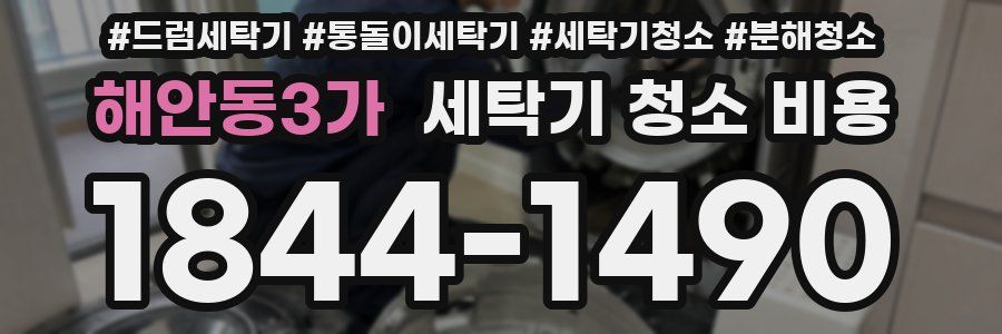 해안동3가 세탁기 청소 비용