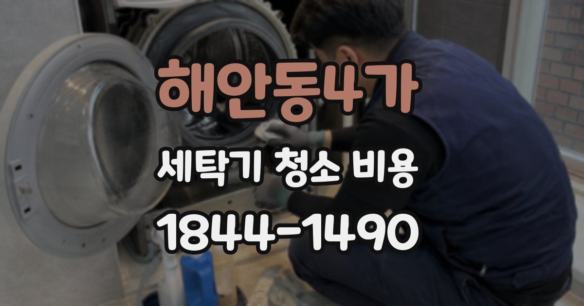 해안동4가 세탁기 청소 비용