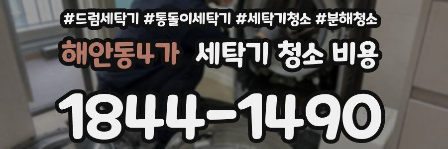 해안동4가 세탁기 청소 비용