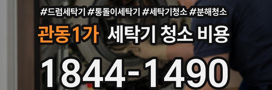 관동1가 세탁기 청소 비용