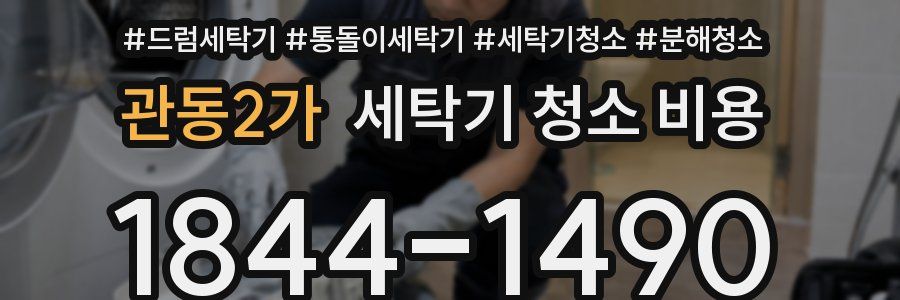 관동2가 세탁기 청소 비용