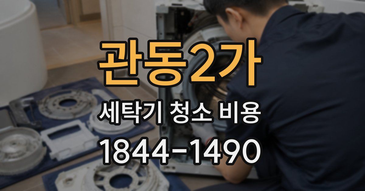 관동2가 세탁기 청소 비용