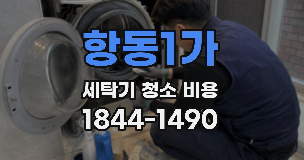 항동1가 세탁기 청소 비용