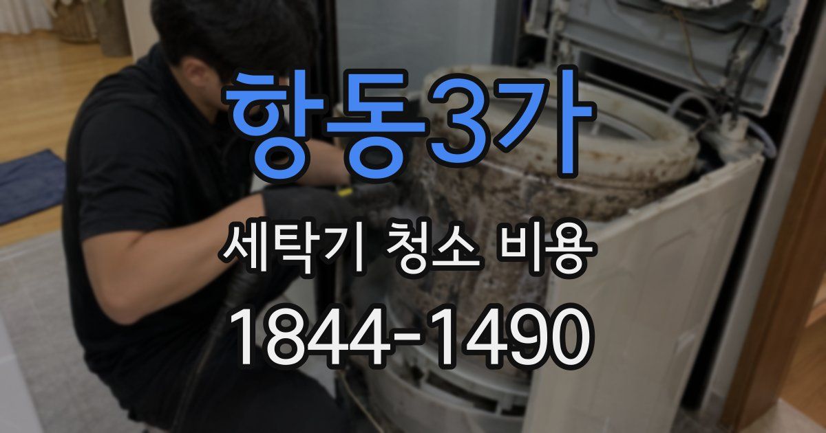 항동3가 세탁기 청소 비용