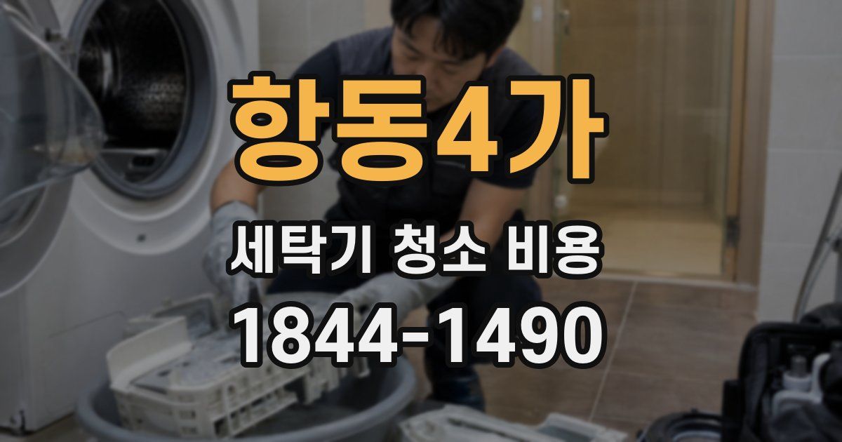 항동4가 세탁기 청소 비용