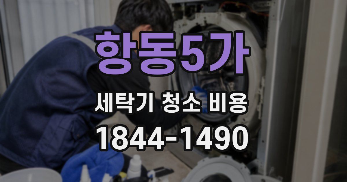 항동5가 세탁기 청소 비용