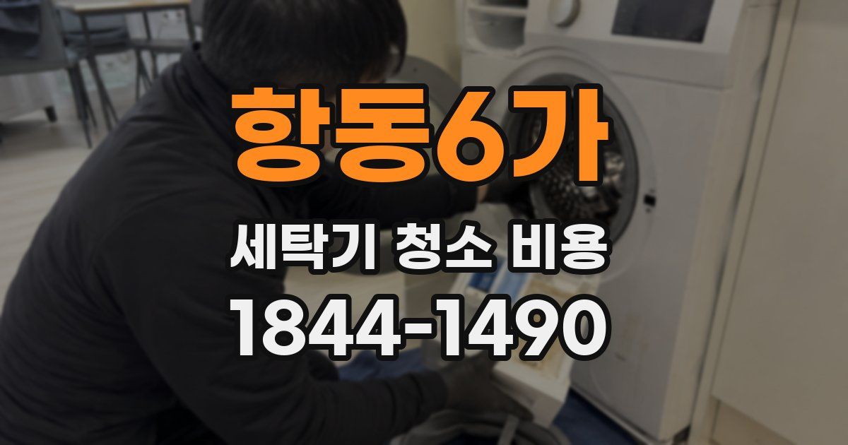 항동6가 세탁기 청소 비용