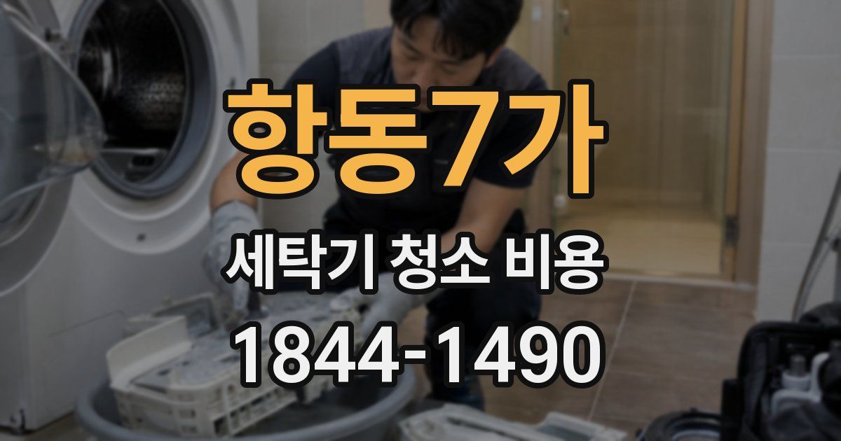 항동7가 세탁기 청소 비용