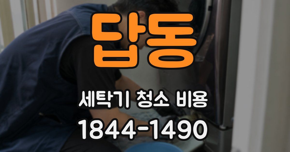 답동 세탁기 청소 비용