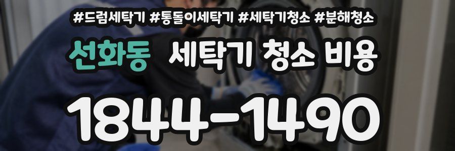 선화동 세탁기 청소 비용