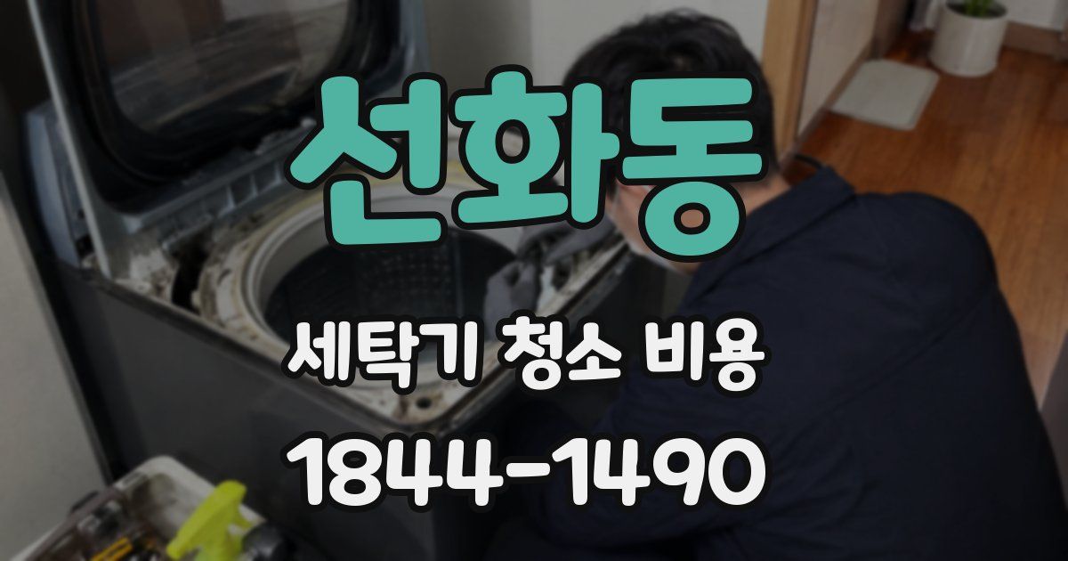 선화동 세탁기 청소 비용