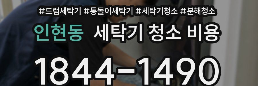 인현동 세탁기 청소 비용