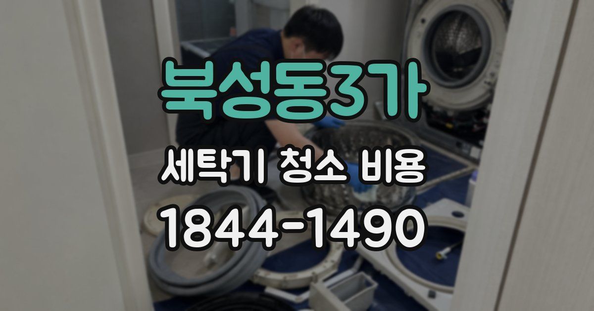 북성동3가 세탁기 청소 비용