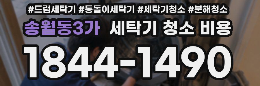 송월동3가 세탁기 청소 비용