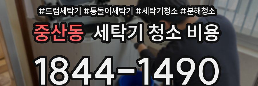중산동 세탁기 청소 비용