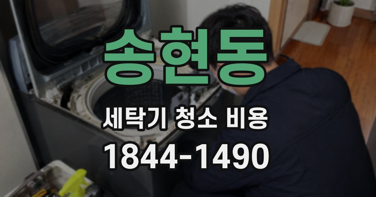 송현동 세탁기 청소 비용