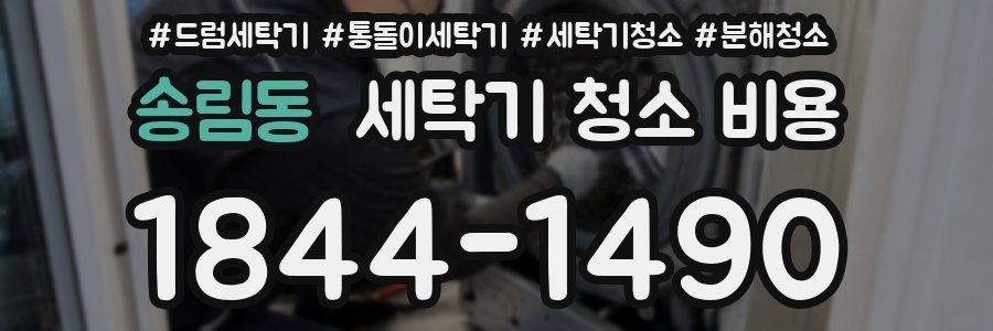 송림동 세탁기 청소 비용