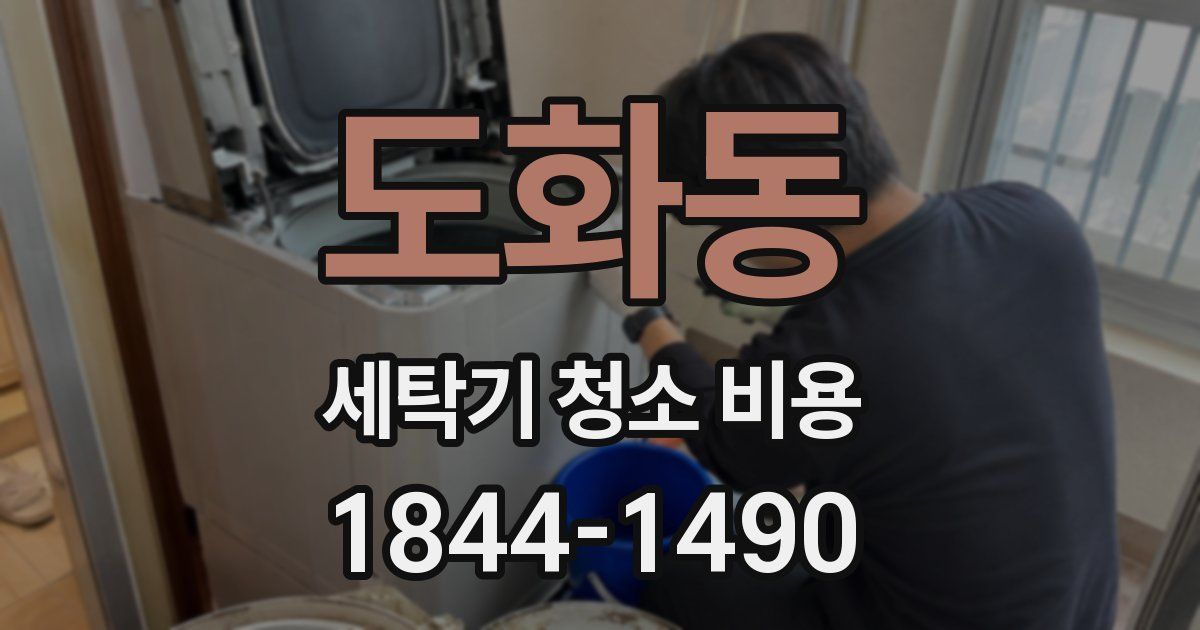 도화동 세탁기 청소 비용