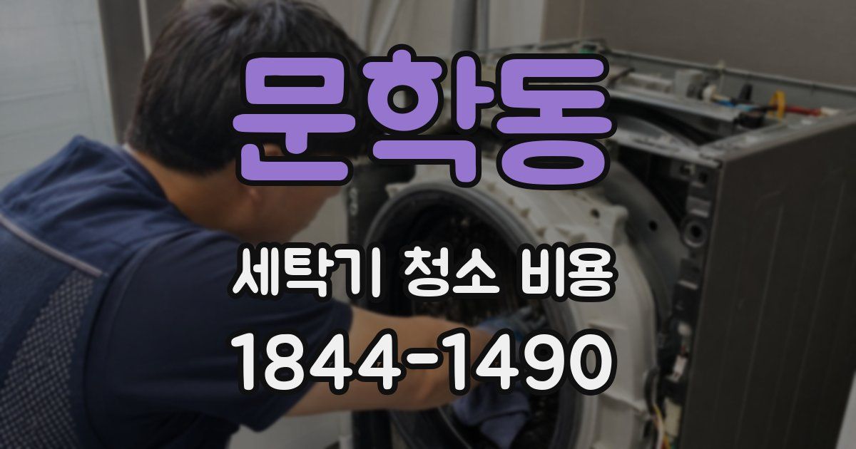 문학동 세탁기 청소 비용