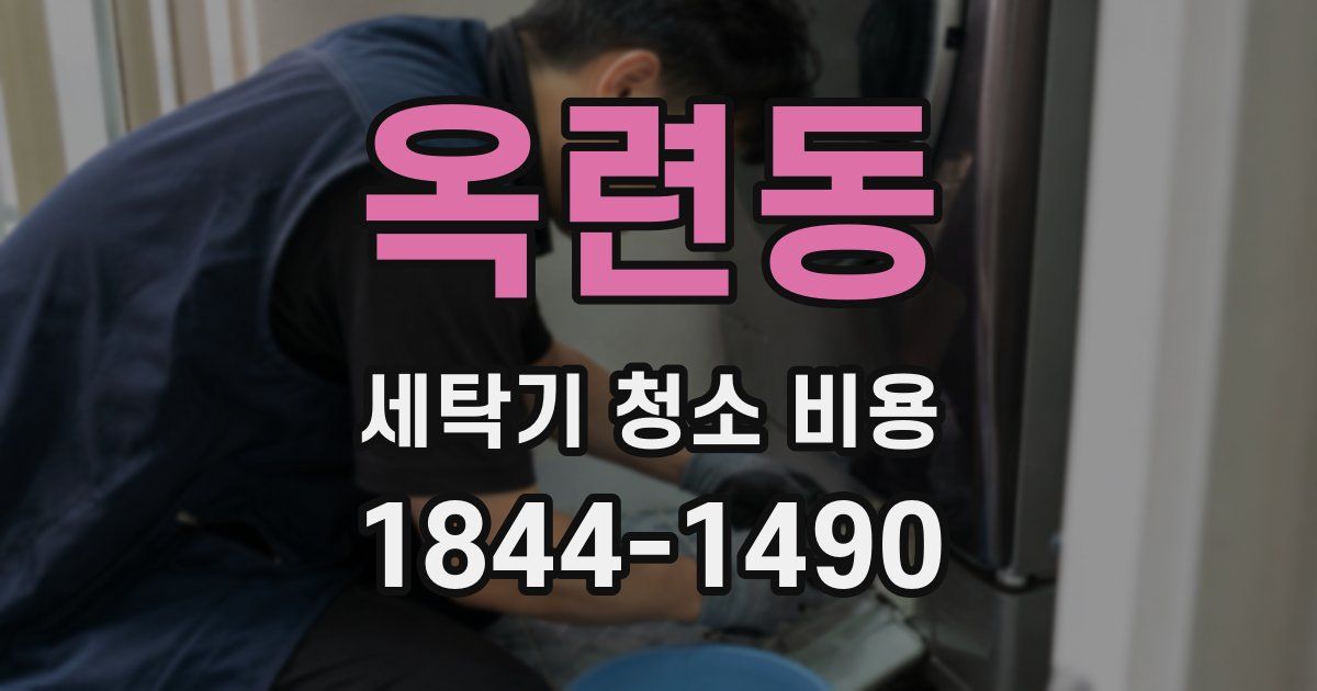 옥련동 세탁기 청소 비용