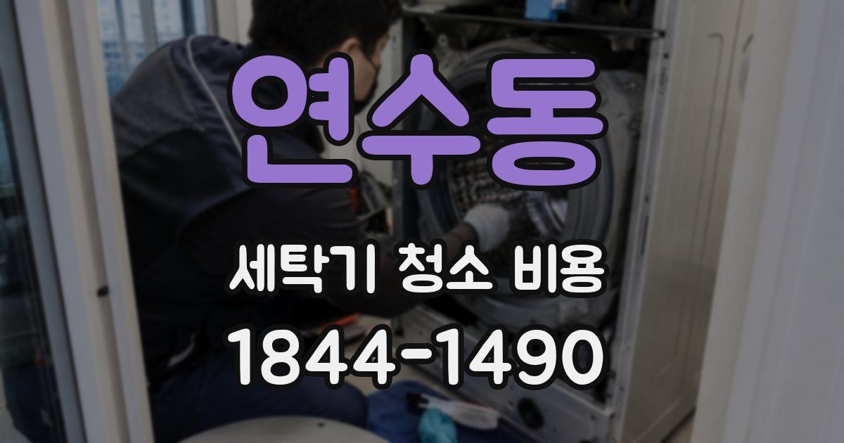 연수동 세탁기 청소 비용