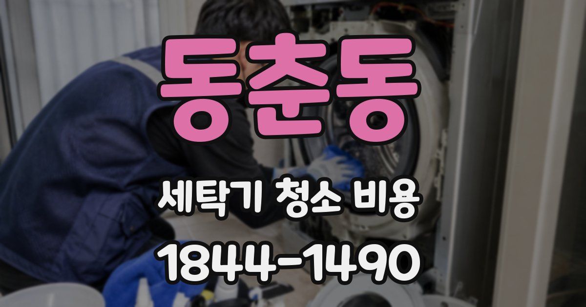 동춘동 세탁기 청소 비용