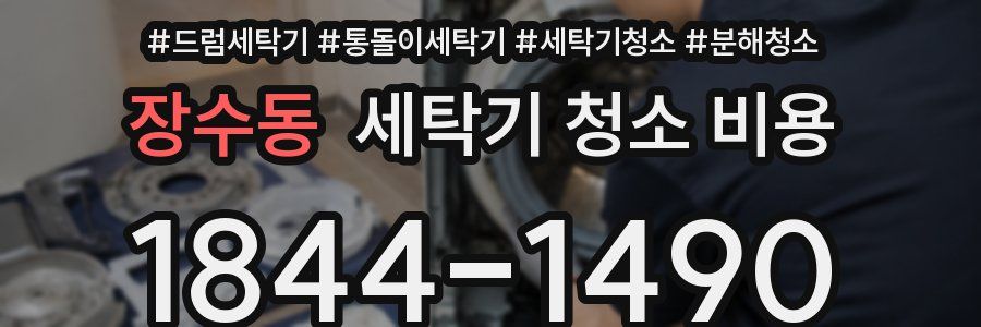 장수동 세탁기 청소 비용
