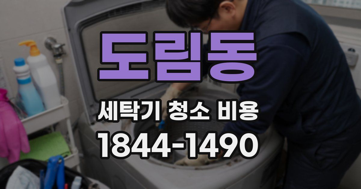 도림동 세탁기 청소 비용