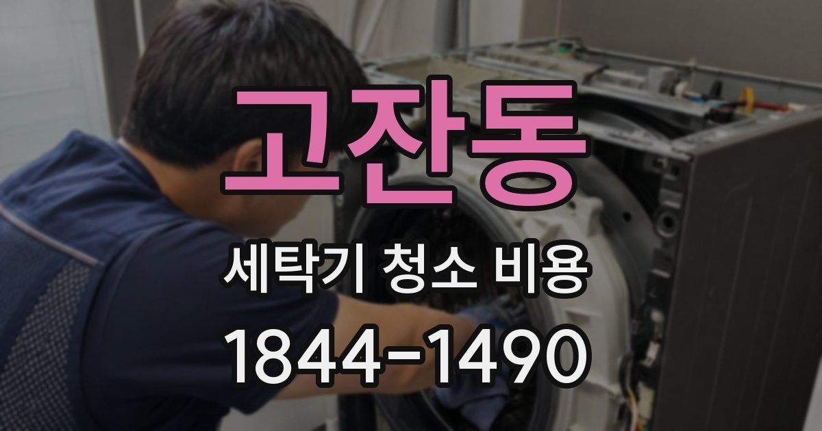고잔동 세탁기 청소 비용