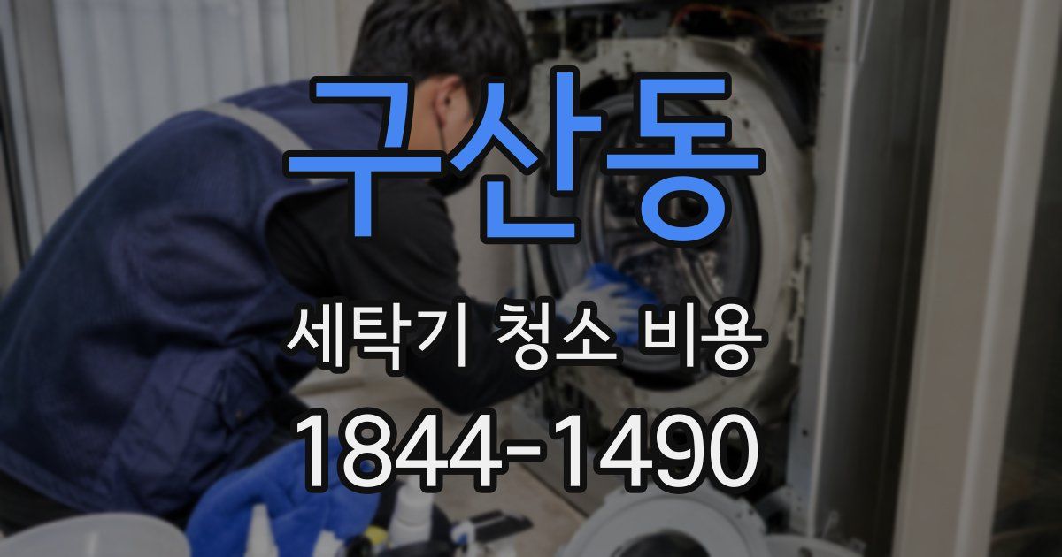 구산동 세탁기 청소 비용