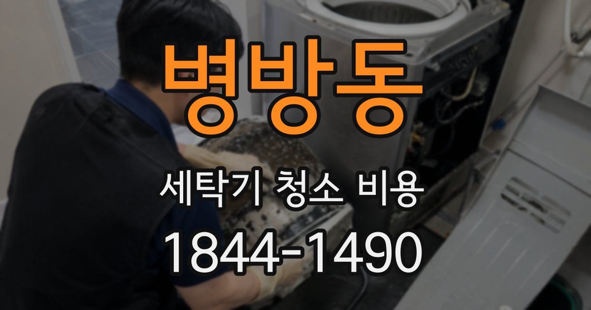 병방동 세탁기 청소 비용