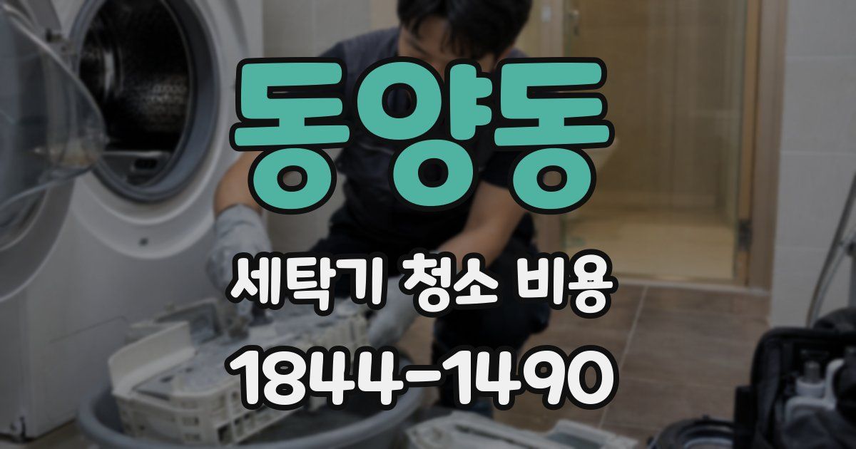 동양동 세탁기 청소 비용