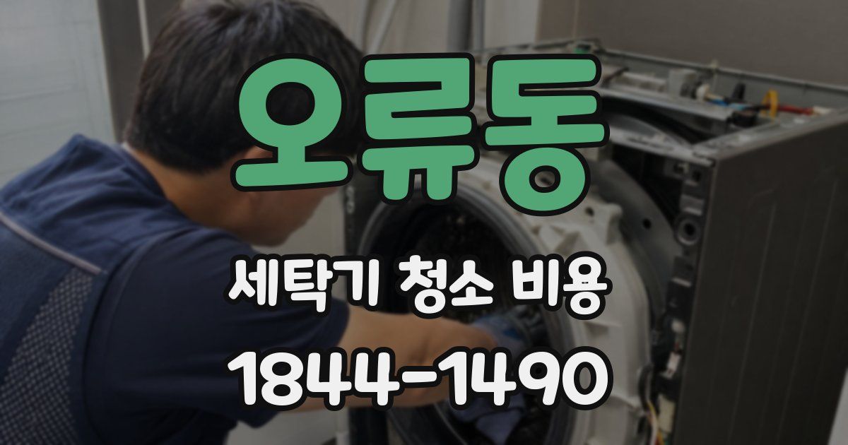 오류동 세탁기 청소 비용