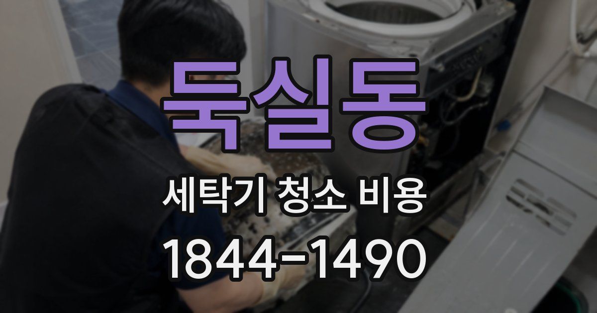 둑실동 세탁기 청소 비용