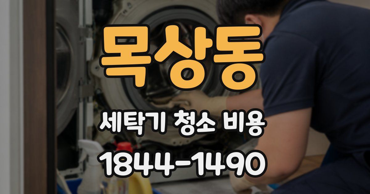 목상동 세탁기 청소 비용