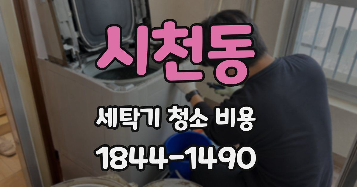 시천동 세탁기 청소 비용