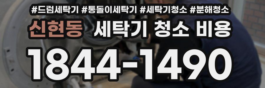 신현동 세탁기 청소 비용