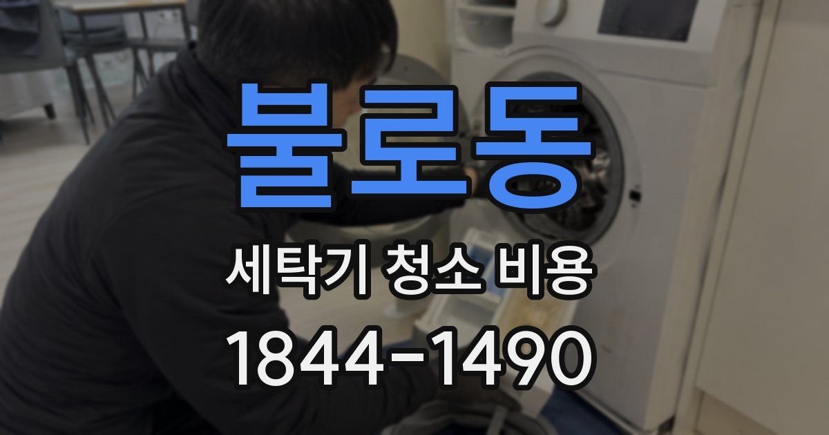 불로동 세탁기 청소 비용