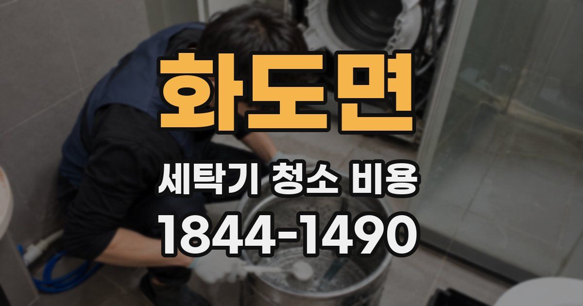 화도면 세탁기 청소 비용