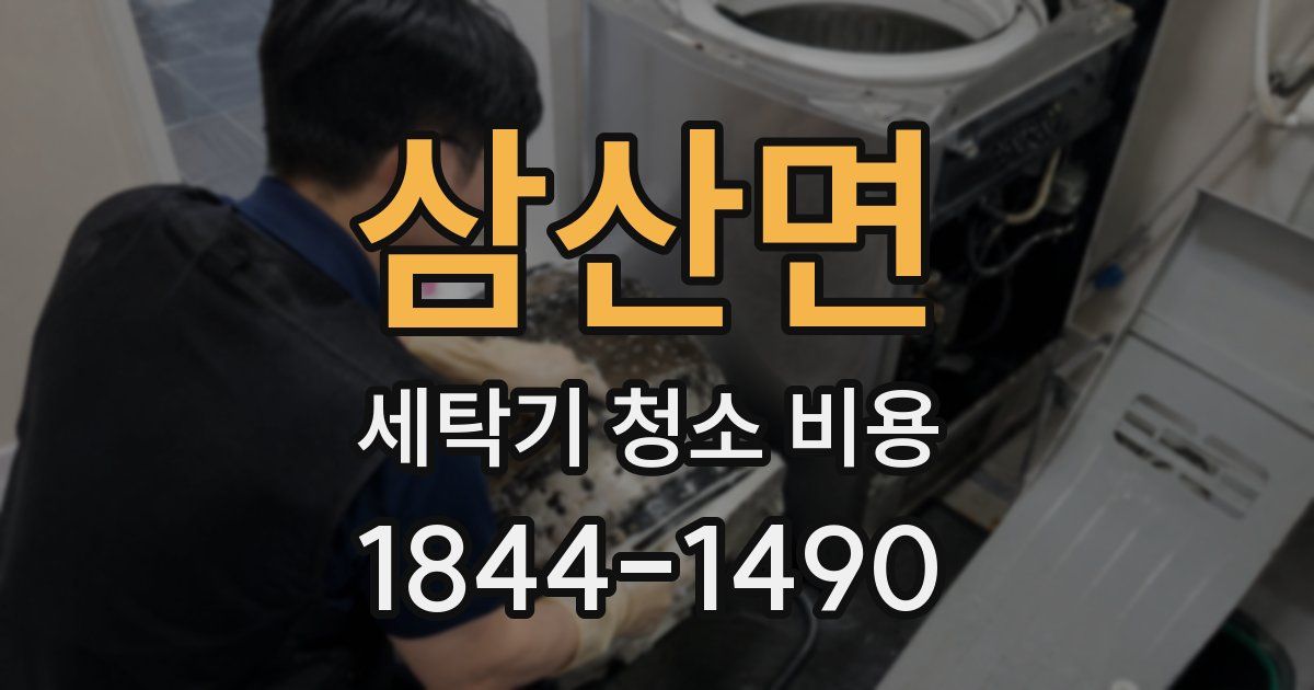 삼산면 세탁기 청소 비용
