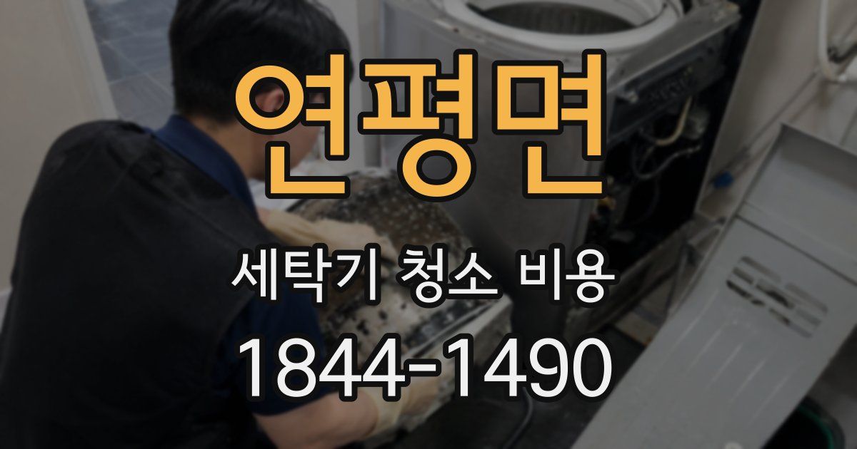 연평면 세탁기 청소 비용