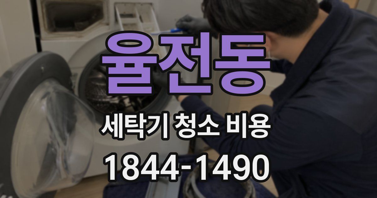 율전동 세탁기 청소 비용