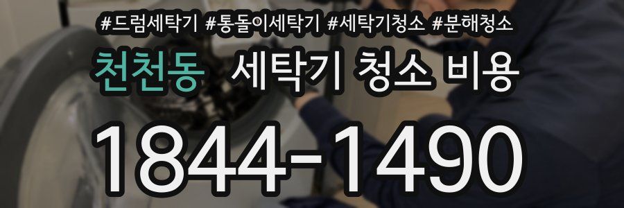 천천동 세탁기 청소 비용