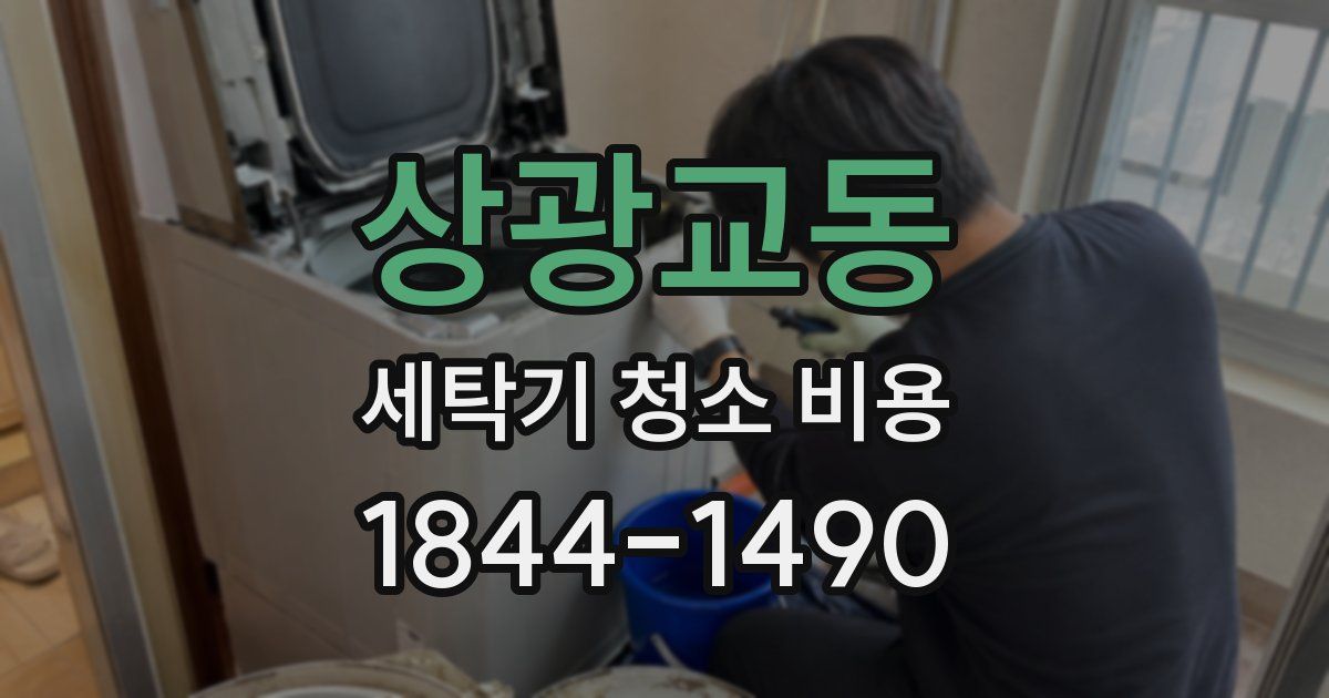 상광교동 세탁기 청소 비용