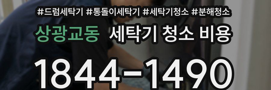 상광교동 세탁기 청소 비용