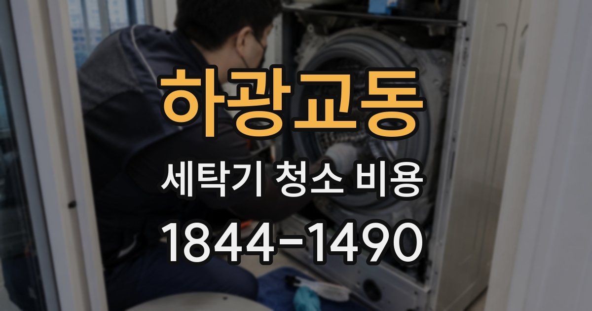하광교동 세탁기 청소 비용