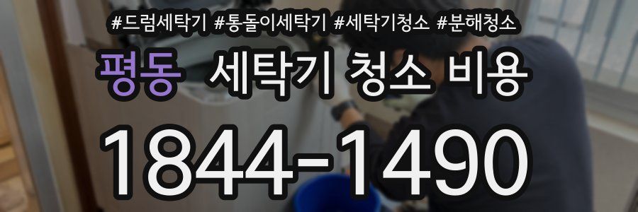 평동 세탁기 청소 비용